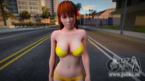 Kasumi yellow swimsuit pour GTA San Andreas