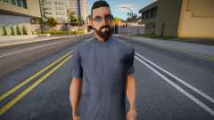 Motard avec un bouc à la mode pour GTA San Andreas
