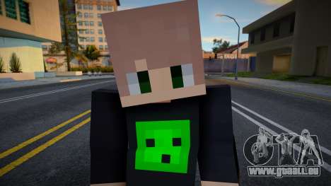 Minecraft Boy Skin 32 pour GTA San Andreas