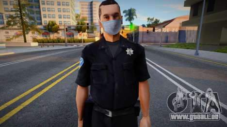 Sfpd1 dans un masque de protection pour GTA San Andreas
