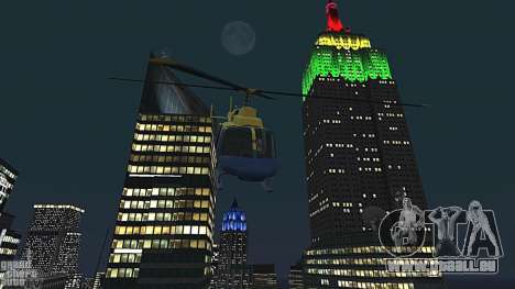 Empire State Building lights Yellow-Green pour GTA 4