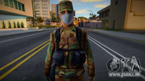 Armée en masque de protection pour GTA San Andreas