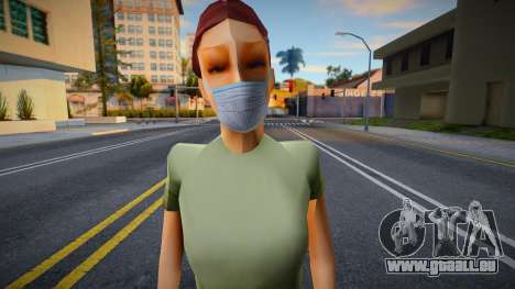 Helena dans un masque de protection pour GTA San Andreas