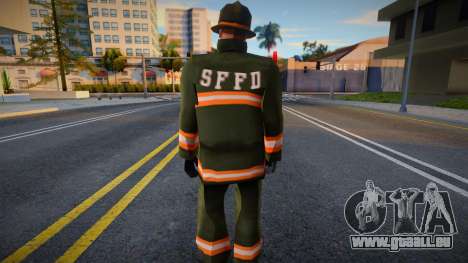 Feuerwehrarbeiter mit Schutzmaske für GTA San Andreas
