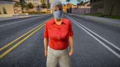 Wfori dans un masque de protection pour GTA San Andreas