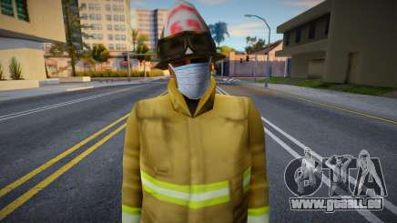 Pompier 1 en masque de protection pour GTA San Andreas