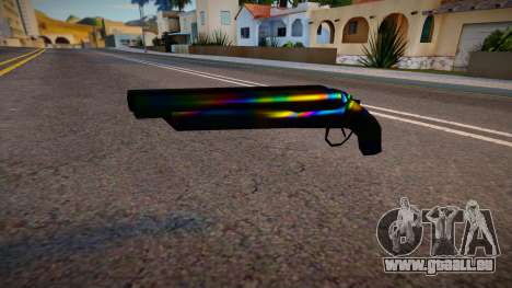 Iridescent Chrome Weapon - Sawnoff für GTA San Andreas