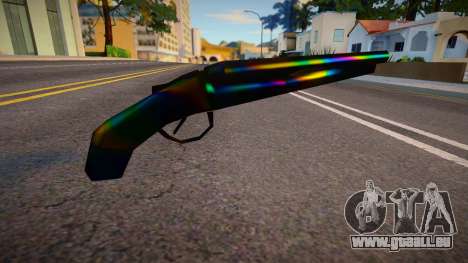 Iridescent Chrome Weapon - Sawnoff für GTA San Andreas