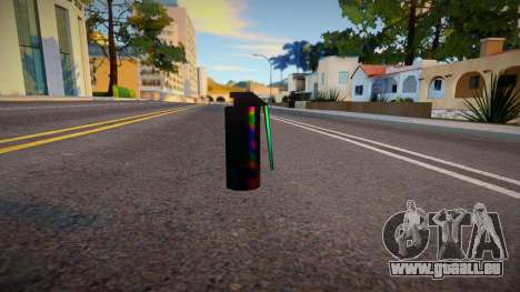 Iridescent Chrome Weapon - Teargas pour GTA San Andreas