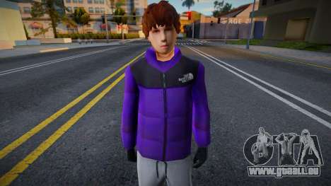 TNF Jacket Kid pour GTA San Andreas