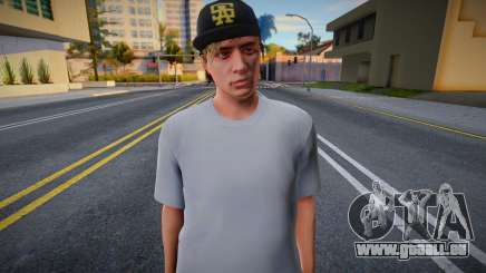 Un jeune homme en T-shirt blanc pour GTA San Andreas
