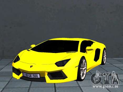 Lamborghini Aventador AM Plates für GTA San Andreas