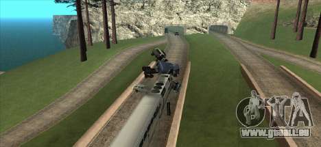 Train dans les rues de la ville et de l’autorout pour GTA San Andreas