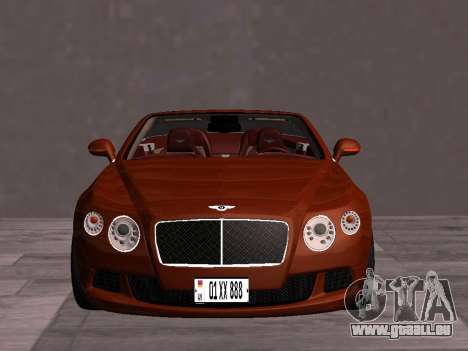 Bentley Continental GT 2014 AM Plates pour GTA San Andreas