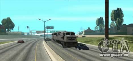 Trainiere auf den Straßen der Stadt und der Auto für GTA San Andreas