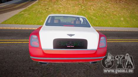 Bentley Mulsanne 2010 pour GTA San Andreas