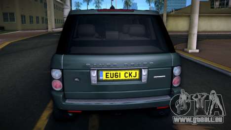 Range Rover Supercharged 2008 (UK Plate) für GTA Vice City