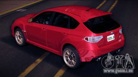 Subaru Impreza WRX STI GRB (LHD) (Golden Rims) 1 pour GTA Vice City