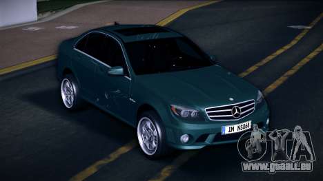 Mercedes-Benz C63 (AMG) 2010 (EU Plate) pour GTA Vice City