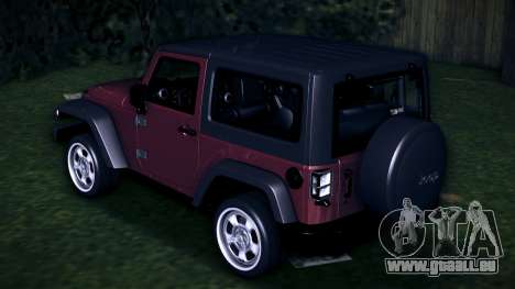 Jeep Wrangler Rubicon 2012 pour GTA Vice City