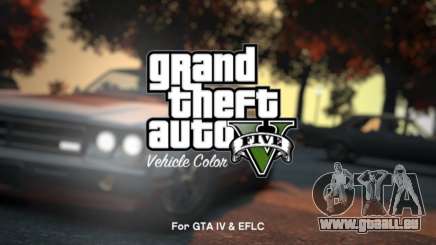 GTA V Vehicle Color pour GTA 4