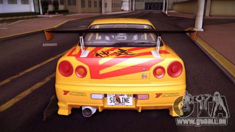 Nissan Skyline GT-R V-Spec R34 02 (Painjob) für GTA Vice City