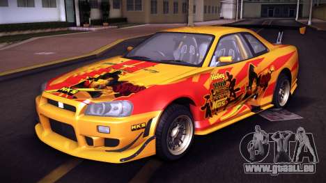 Nissan Skyline GT-R V-Spec R34 02 (Painjob) pour GTA Vice City