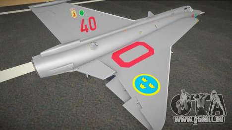 J35D Draken (Swedish Air Force) pour GTA San Andreas