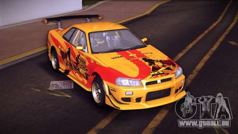 Nissan Skyline GT-R V-Spec R34 02 (Painjob) pour GTA Vice City