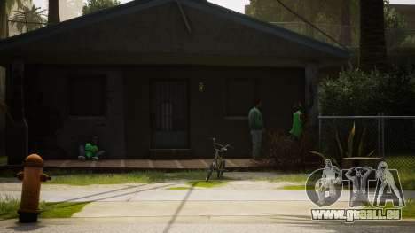 Realistic Living Of Grove Street (Green Vehicles