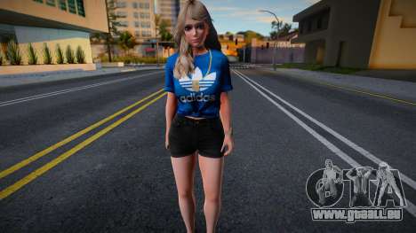 DOAXVV Amy - Fashion Casual V1 Adidas Denim Shor für GTA San Andreas