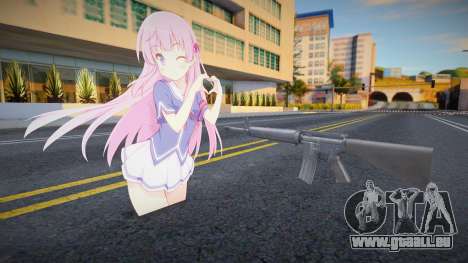 Ai Fuyuumi Waifu-Gun M16A4 Assistant pour GTA San Andreas