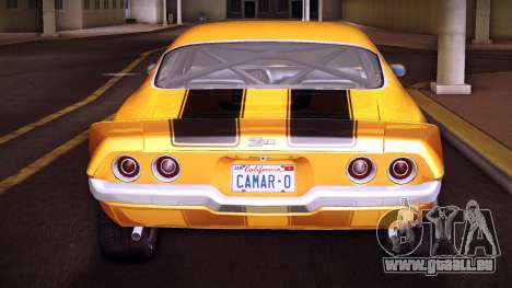 Chevrolet Camaro Z28 Mk.II 71 v2 pour GTA Vice City