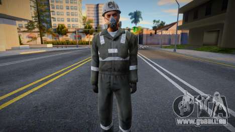 Feuerwehrmitarbeiter in Uniform für GTA San Andreas