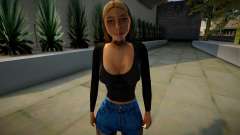 Girl in shorts für GTA San Andreas