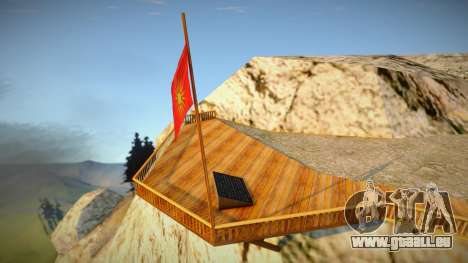 Macedonian Flag On Mount Chiliad (HQ 512x1024) pour GTA San Andreas
