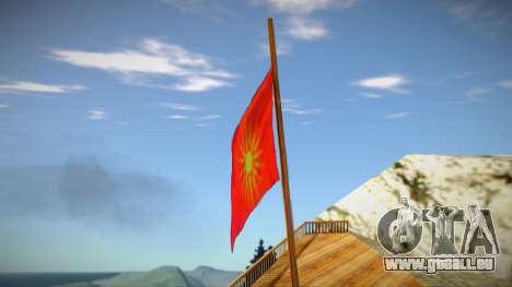 Macedonian Flag On Mount Chiliad (LQ 64x128) pour GTA San Andreas