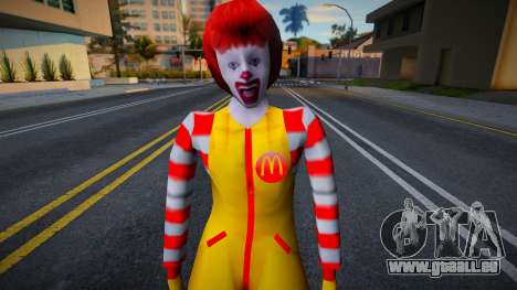 American Ronald McDonald Skin mod für GTA San Andreas