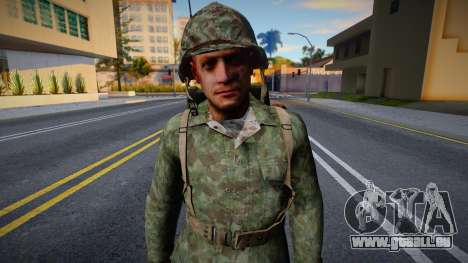 Soldat américain de CoD WaW v9 pour GTA San Andreas