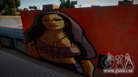 San Andreas Artwork Girl Mural v1 für GTA San Andreas