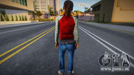 Zoé en vêtements rouges et gris de Left 4 Dead pour GTA San Andreas