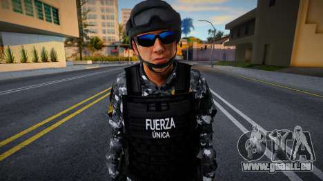 Soldat aus Fuerza Única Jalisco v1 für GTA San Andreas
