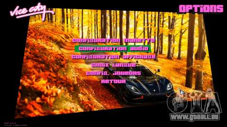 Koenigsegg Agera R HD Background pour GTA Vice City