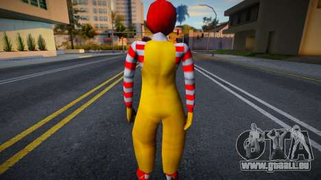 American Ronald McDonald Skin mod pour GTA San Andreas