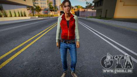 Zoe in rot-grauer Kleidung aus Left 4 Dead für GTA San Andreas