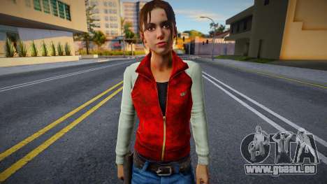 Zoé en vêtements rouges et gris de Left 4 Dead pour GTA San Andreas
