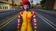 American Ronald McDonald Skin mod pour GTA San Andreas