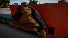 San Andreas Artwork Girl Mural v1 pour GTA San Andreas