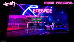 Retrowave Renegade Menu pour GTA Vice City