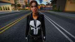 Zoe in den Kleidern des Punisher aus Left 4 Dead für GTA San Andreas